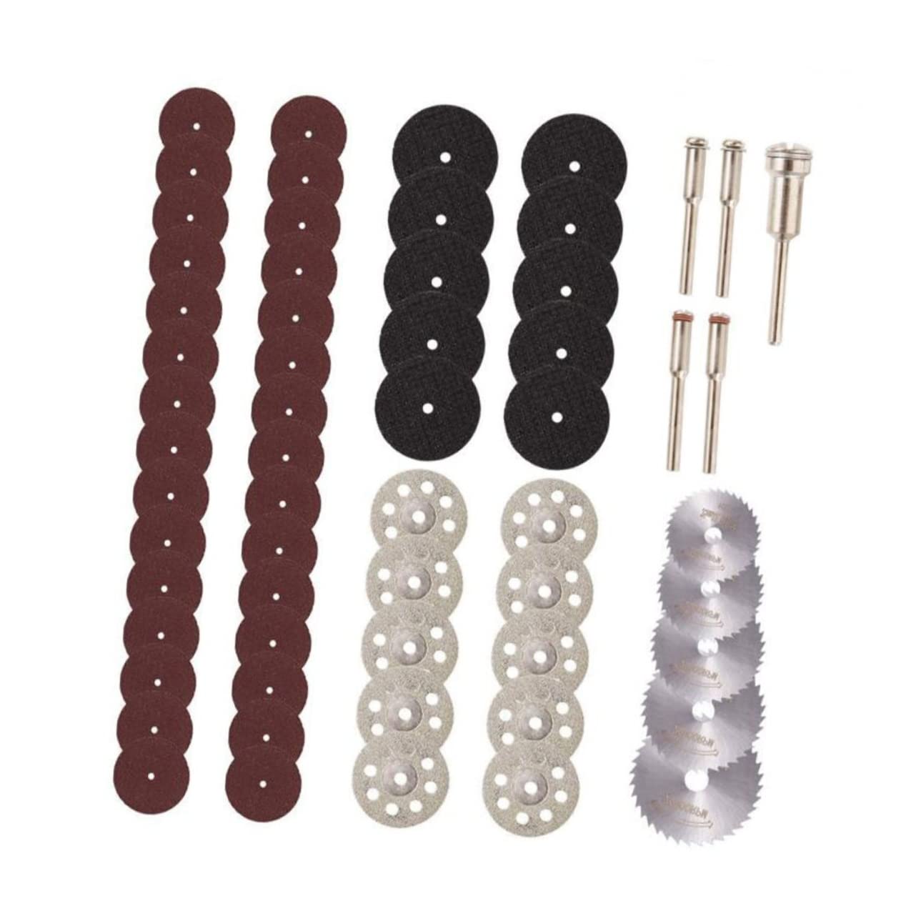 NULYLU 60pcs Resin Metal Saw Blades for Cutting Mini Resin Slices Clamp Bar Safe for Electric Grinder