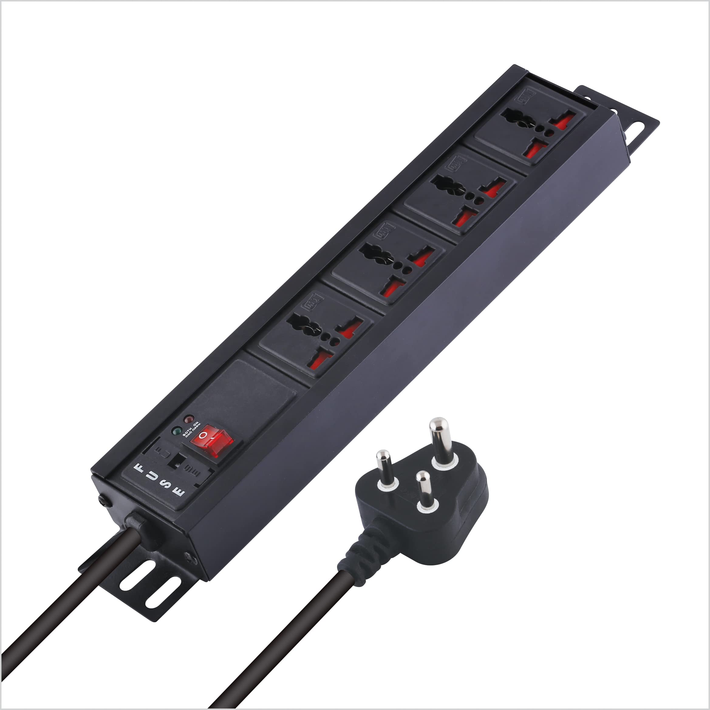 MX 4 Socket Extension Board Power Strip with Master Switch 15 amp Socket Switch Board Indicator Universal Sockets 2000w Extension Cord 1.5m International Socket Multi-Plug Socket for Home Office-image-40