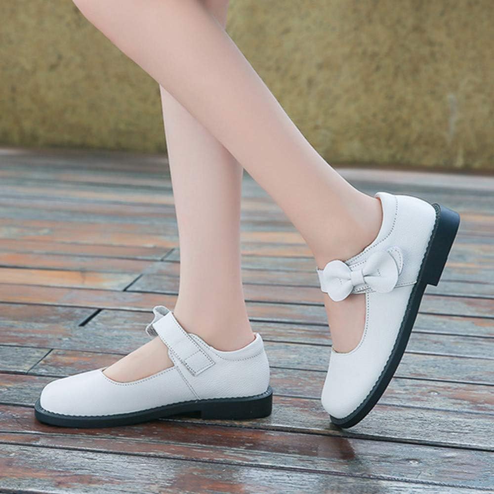 BININBOX Girl's Toddler Little Kid Strap School Uniform Leather Princess Dress Shoe Mary Jane Wedding Party Flat Shoes