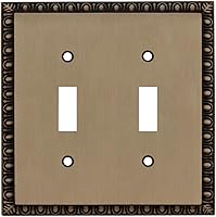 Vista 64 de Nostalgic Warehouse Egg & Dart Deco - Cubierta para placa de interruptor de salida eléctrica