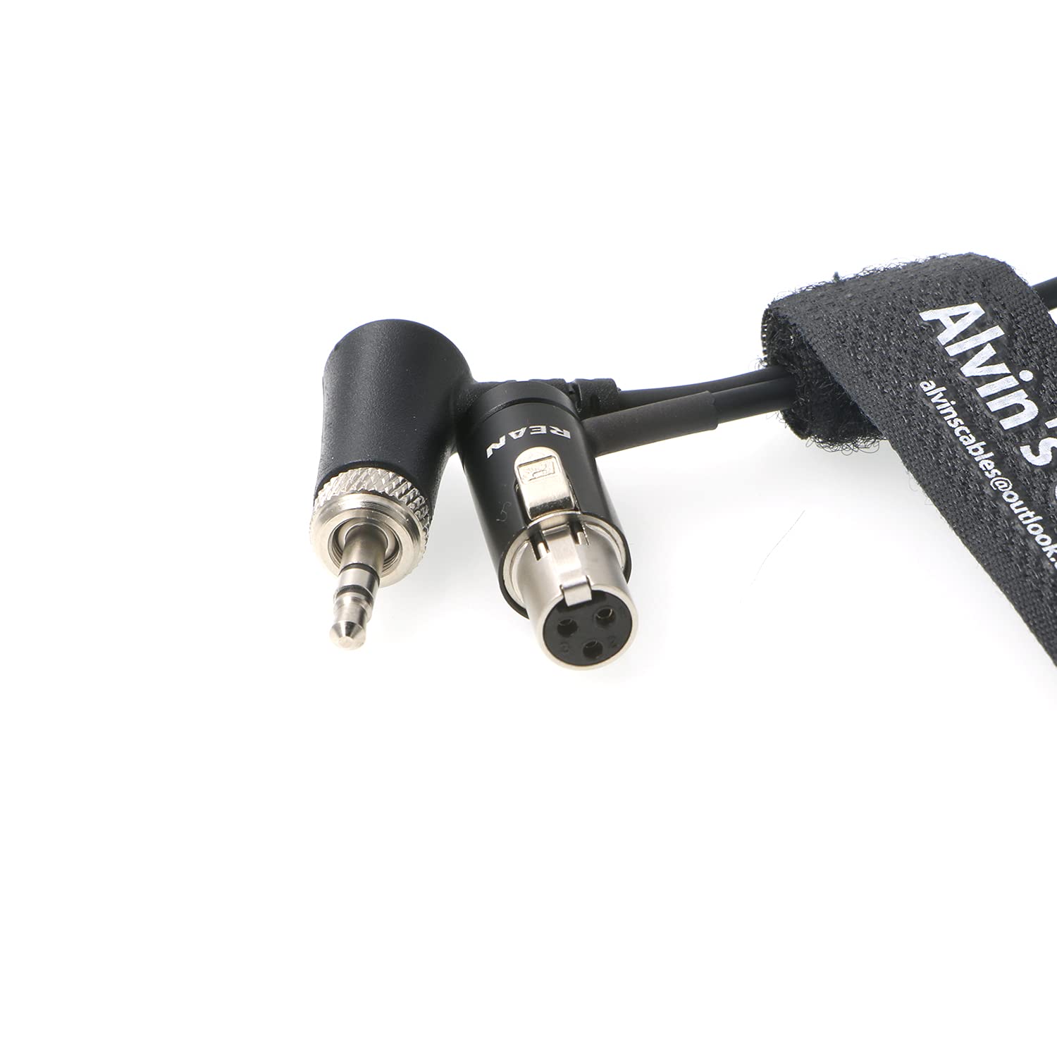 Low-Profile Audio-Kabel TA3F Mini-XLR 3-Pin Buchse auf Locking-3.5mm-TRS rechtwinklig für Sennheiser EK 2000| Sony UWP| Sound Devices 633 688 Symmetrisches Ausgangskabel Alvin's Cables