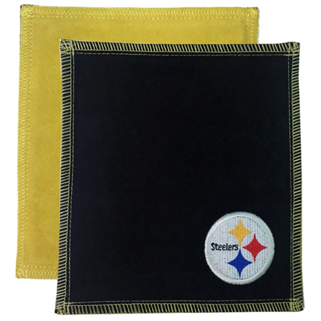 KR Strikeforce Officially Licensed NFL Logo Bowling Ball Shammy Cleaning Pad Available in Select Teams - Shammy is 8" x 7.5"