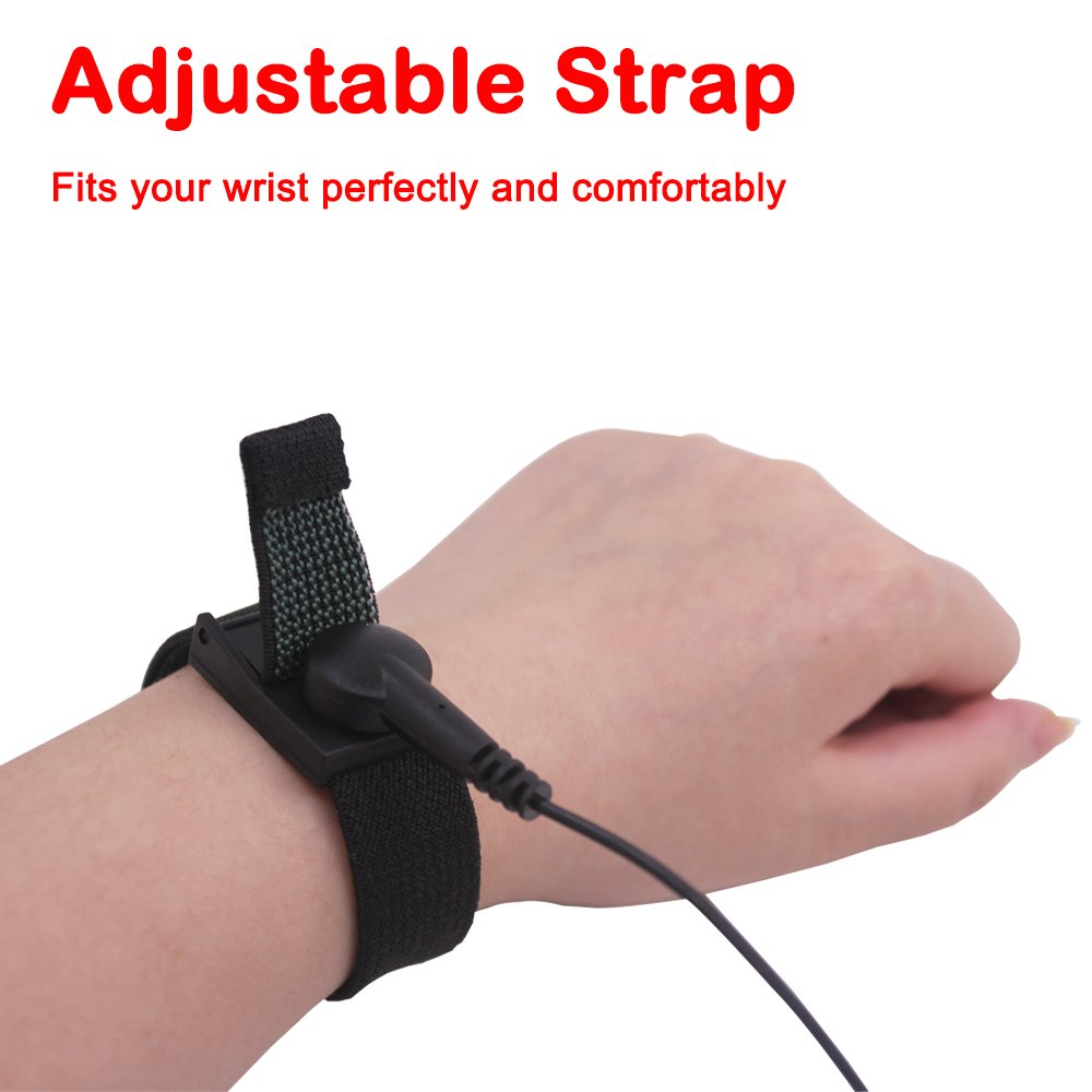 ESD AntiStatic Wrist Strap Components, SourceTon 4 Packs AntiStatic