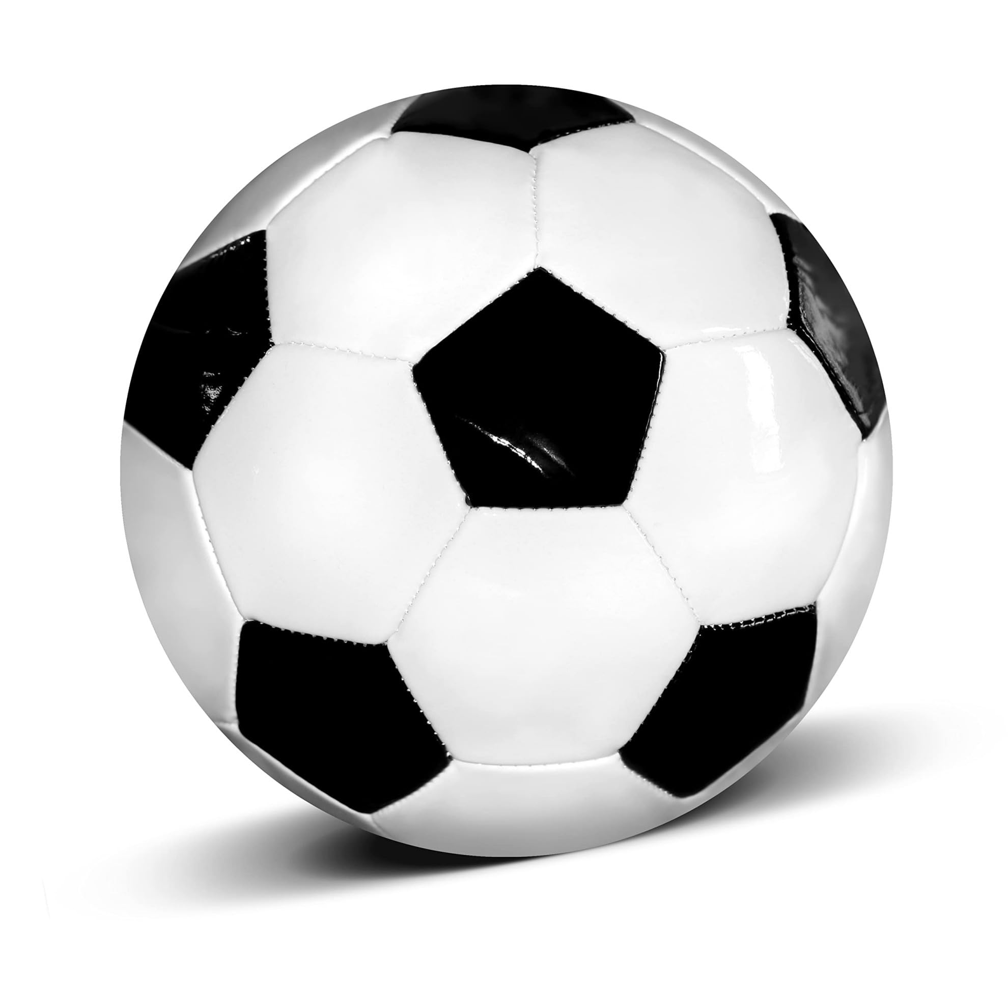Pallone da calcio misura 5 – Classico pallone da calcio nero bianco in pelle PU con stampa motivazionale I Love You, durevole allenamento e partita, regalo per sport all'aria aperta per