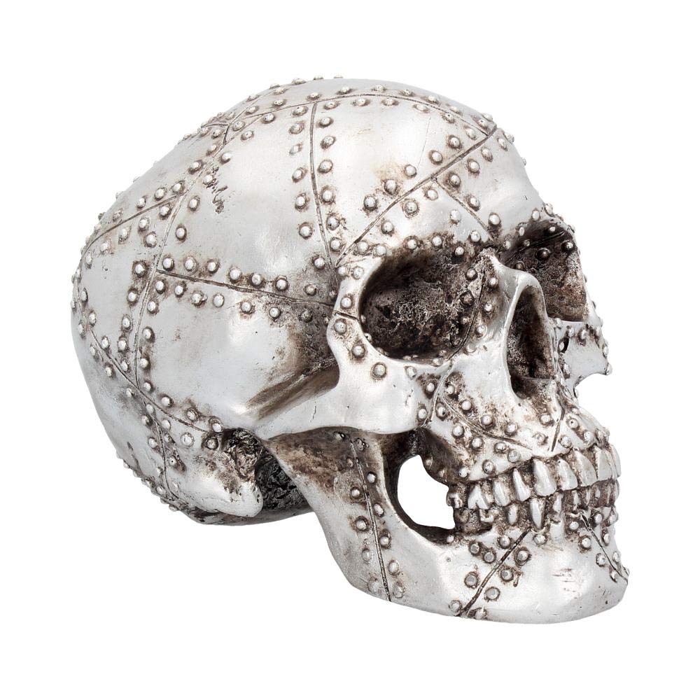 Nemesis Now Figurine tête de Rivets Argenté 18 cm