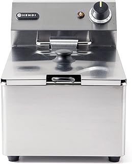 HENDI Frytownica Blue Line 6 l | 3300 W | Regulacja temperatury do 190°C | w zestawie koszyk i pokrywa