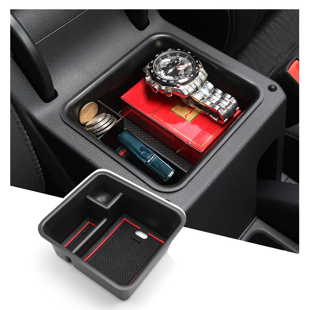 Compatible with VW T-Cross T Cross 2018-2025 2026 Centre Console Storage Box, T-Cross Armrest Organizer Tray Centre Console Organizer Centre Armrest Glove Box VW T-Cross Accessories