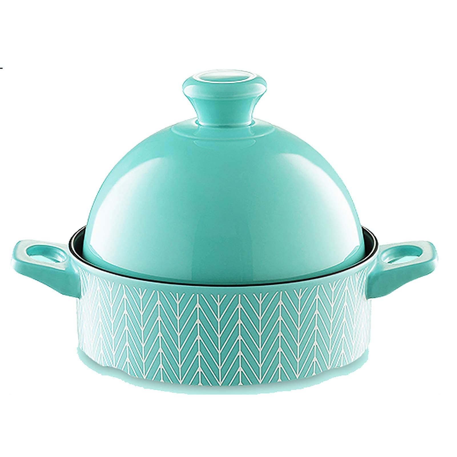 NERDOH Moroccan Cooking Pot with 2 Handle Cooking Pot for Cooking and Stew Casserole Slow Cooker Cooking for