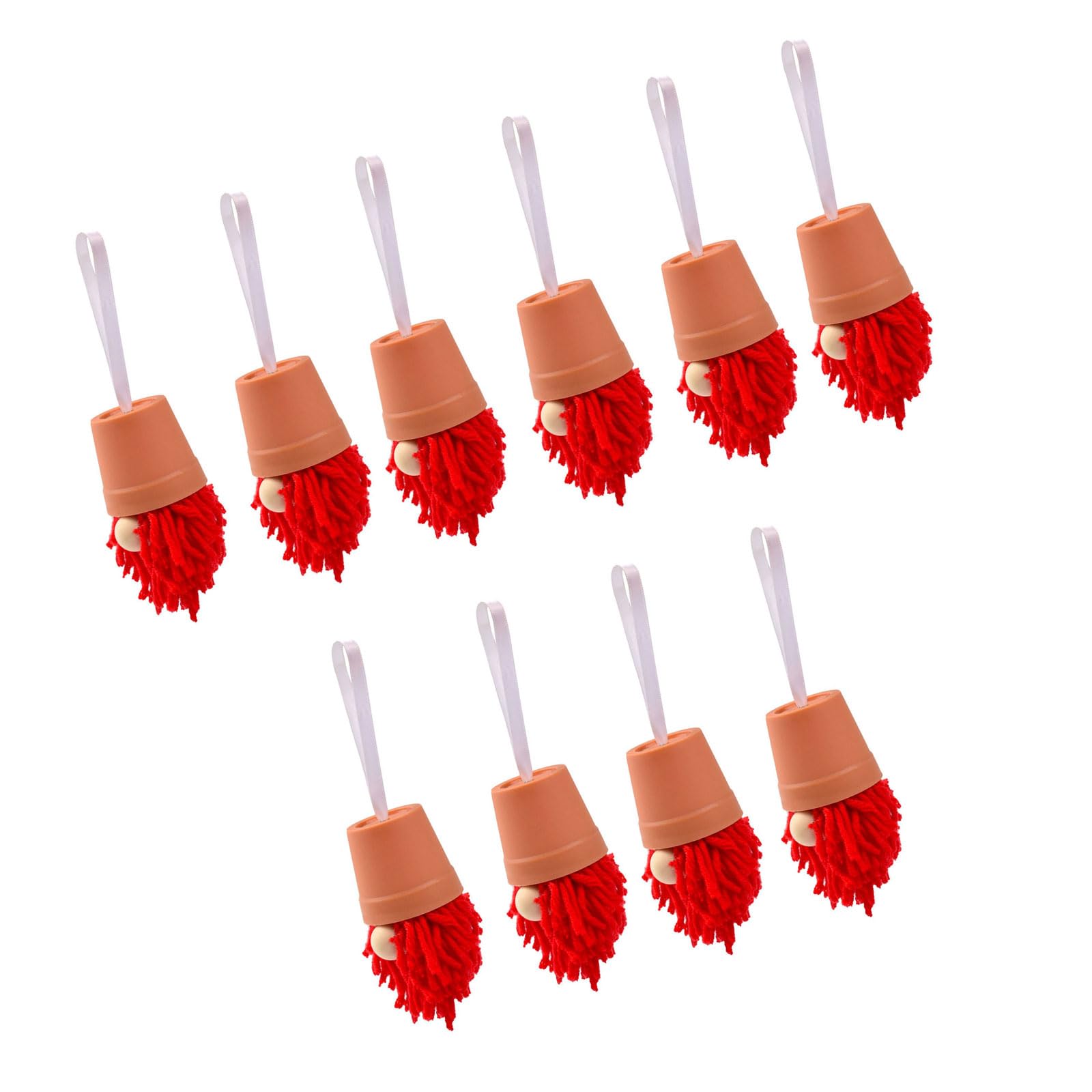 Carotoe Red Christmas Tree Hanging Gnomes Ornaments 10Pcs Swedish Santa Elves Hanging Pendants Holiday Party Decorations Home Christmas Embellishments