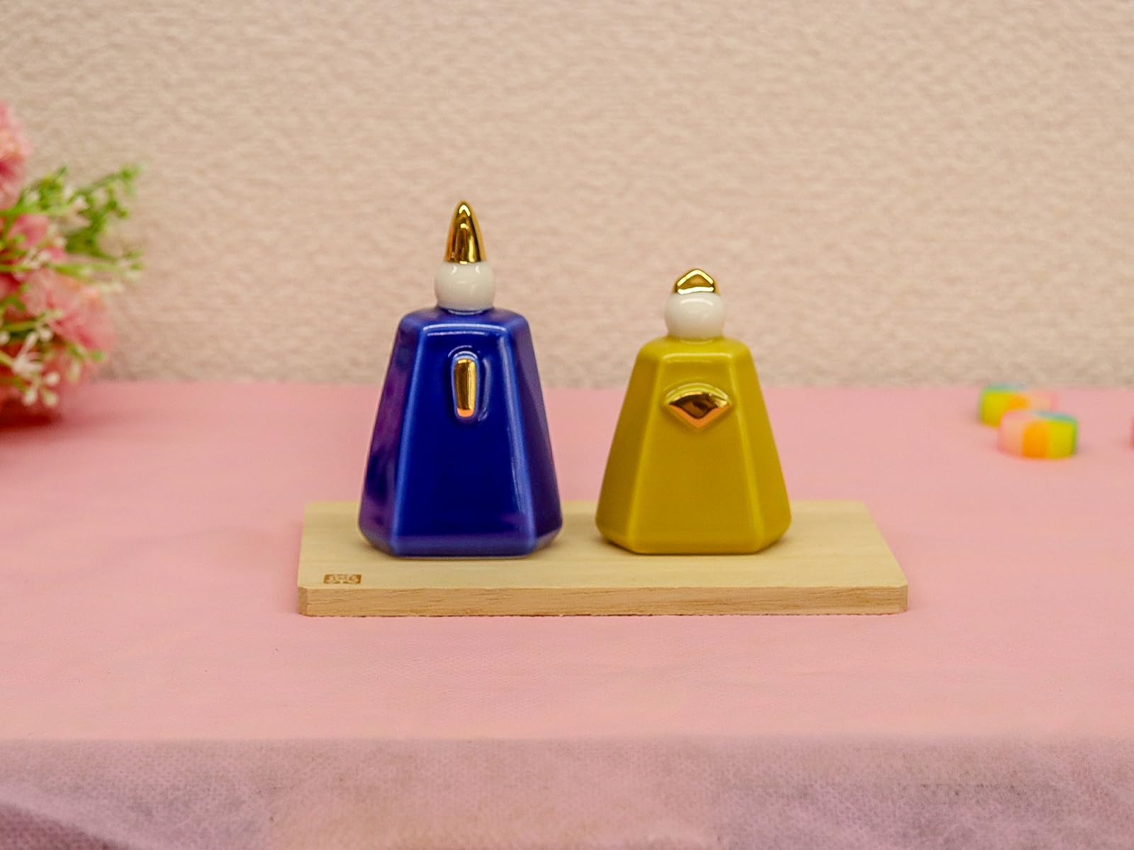 Amazon.co.jp: 薬師窯 【桃の節句 ひな人形 】釉彩 うるみ 雛(香色