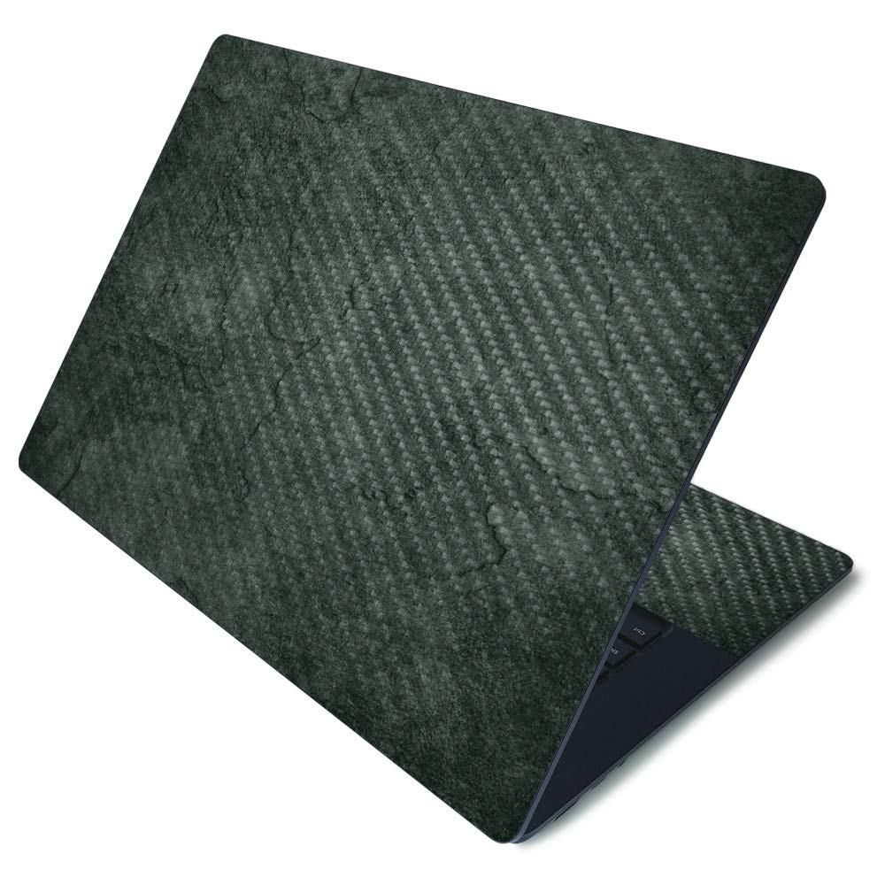 MightySkins Carbon Fiber Skin for Microsoft Surface Laptop 3 15" - Green Stone | Protective, Durable Textured Carbon Fiber Finish | Easy to Apply, Remove, and Change Styles | Made in The USA