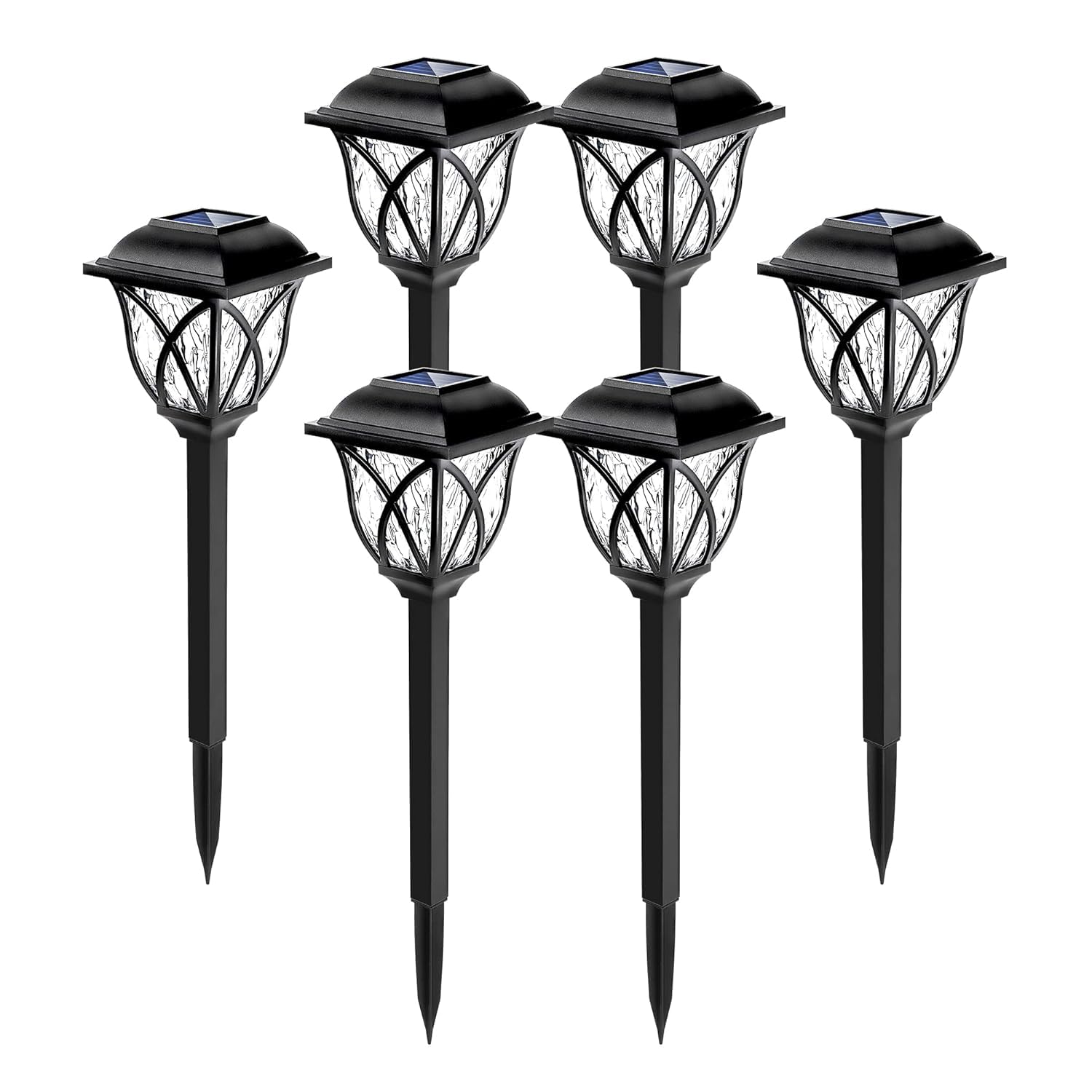 Solar Pathway Lights Outdoor – LED Solar Garden Lights, Waterproof Landscape Lighting for Lawn, Patio, Yard & Walkway (Pack of 2)