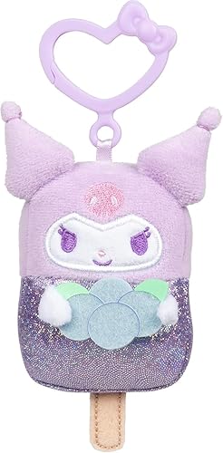 Miniatura 14 de Hello Kitty and Friends - Paquete de 4 peluches con clip de helado con Hello Kitty, Kuromi, My Melody y Cinnamoroll con clips de lazo únicos