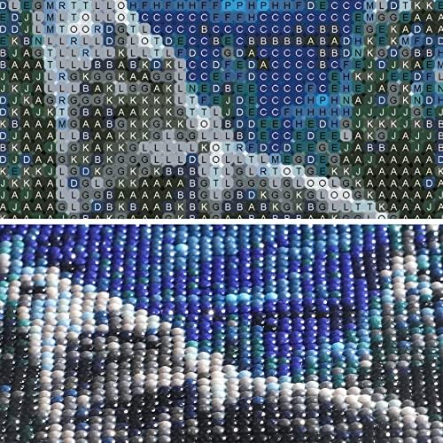 DIY 5D Diamond Painting Kit, Diamond Painting Kits for Adult, Wolf in The Moonlight Diamond Art,Diamond Picture Art, Round Diamond Art Kit, Full Drill Diamond Painting Set for Home Wall Decor 30x40cm