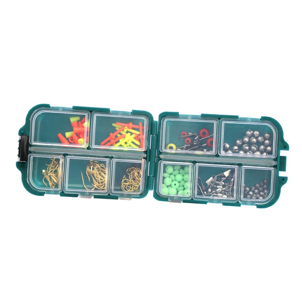 ifundom 157Pcs Portable Fishing Accessory Kit Multifunctional Storage Set with Compartment Design Durable Plastic for Hooks and Fishing Accessories