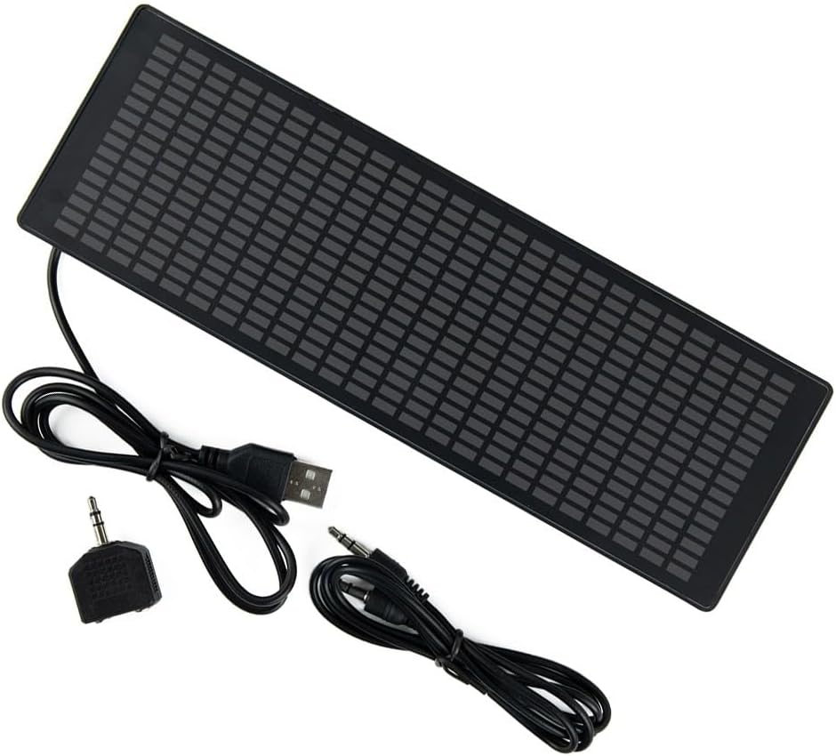 RGB LED Music Indicator VU Meter Level Display Board 20 Segments USB 5V/12V Input with Case PC MP3 Player(Voice Control + Wire Control)