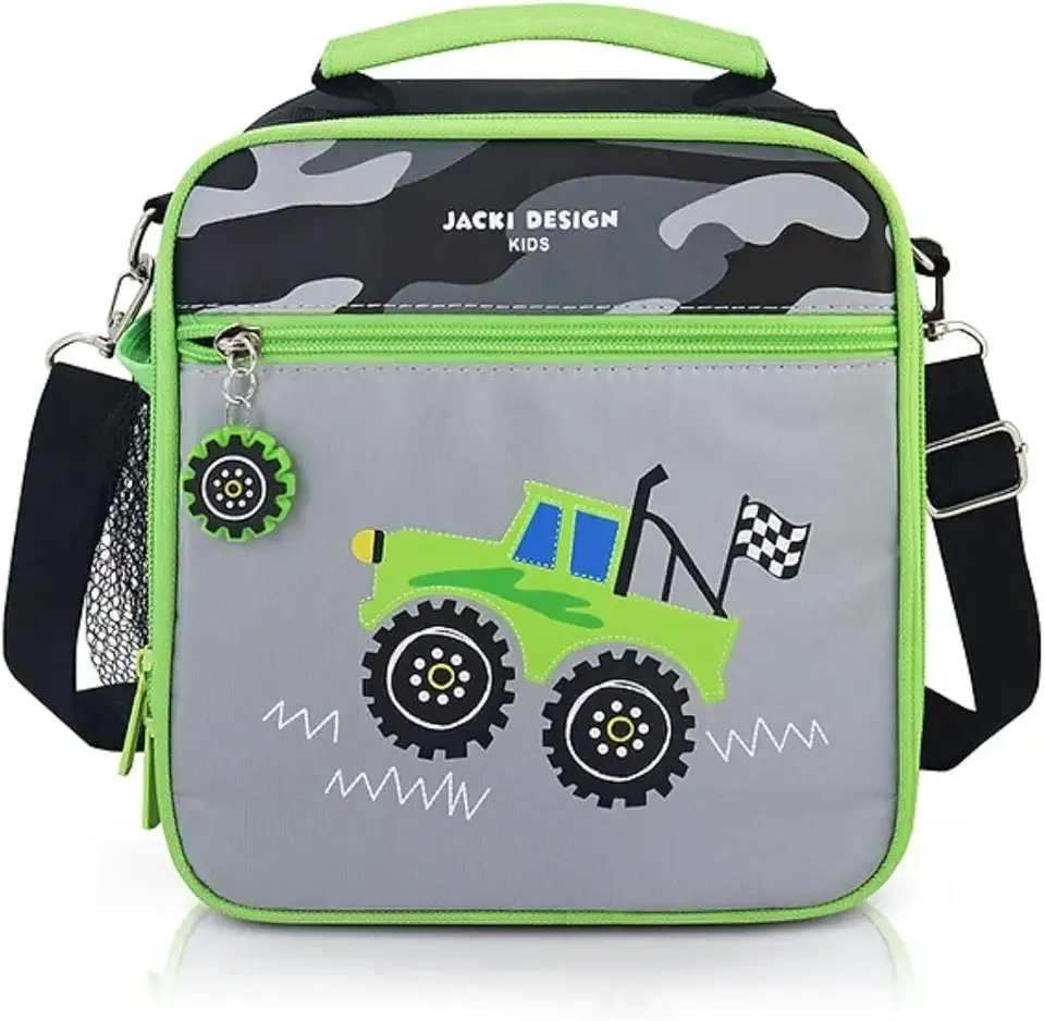 Lancheira Térmica Bolsa Infantil Kids para Crianças com Alça Estampadas Escola Passeio 4180ml (Verde)