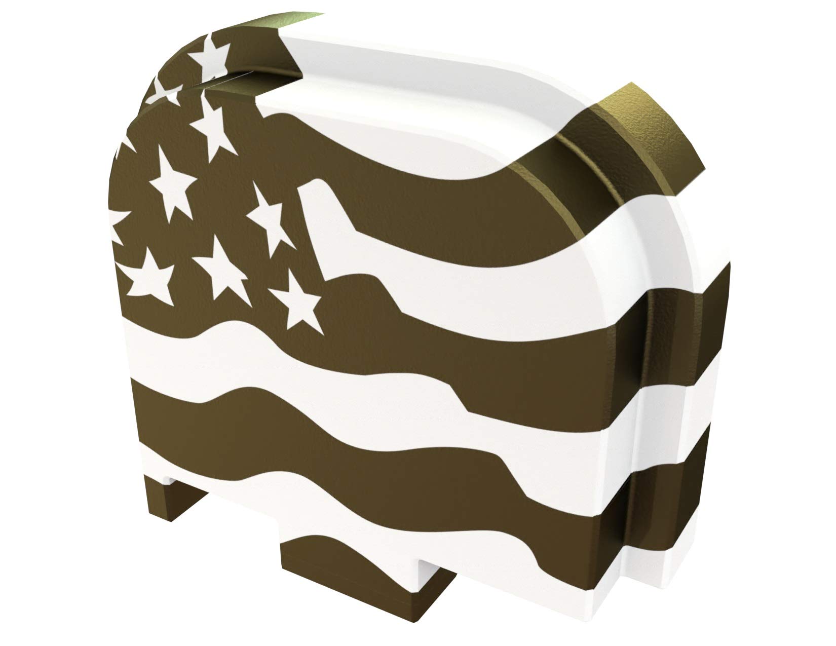 Rowe Tactical Rear Slide Cover Plate for Glock - Olive Drab American Flag Full Width - for Glock 43-43x-48