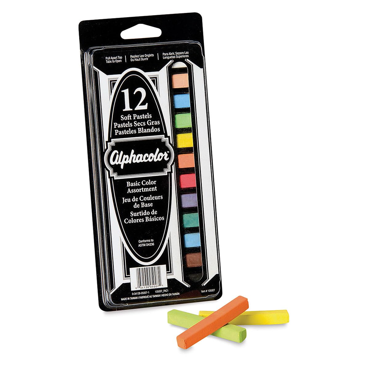 Pastels doux lot de 12 couleurs de base texture tendre estompable - 3