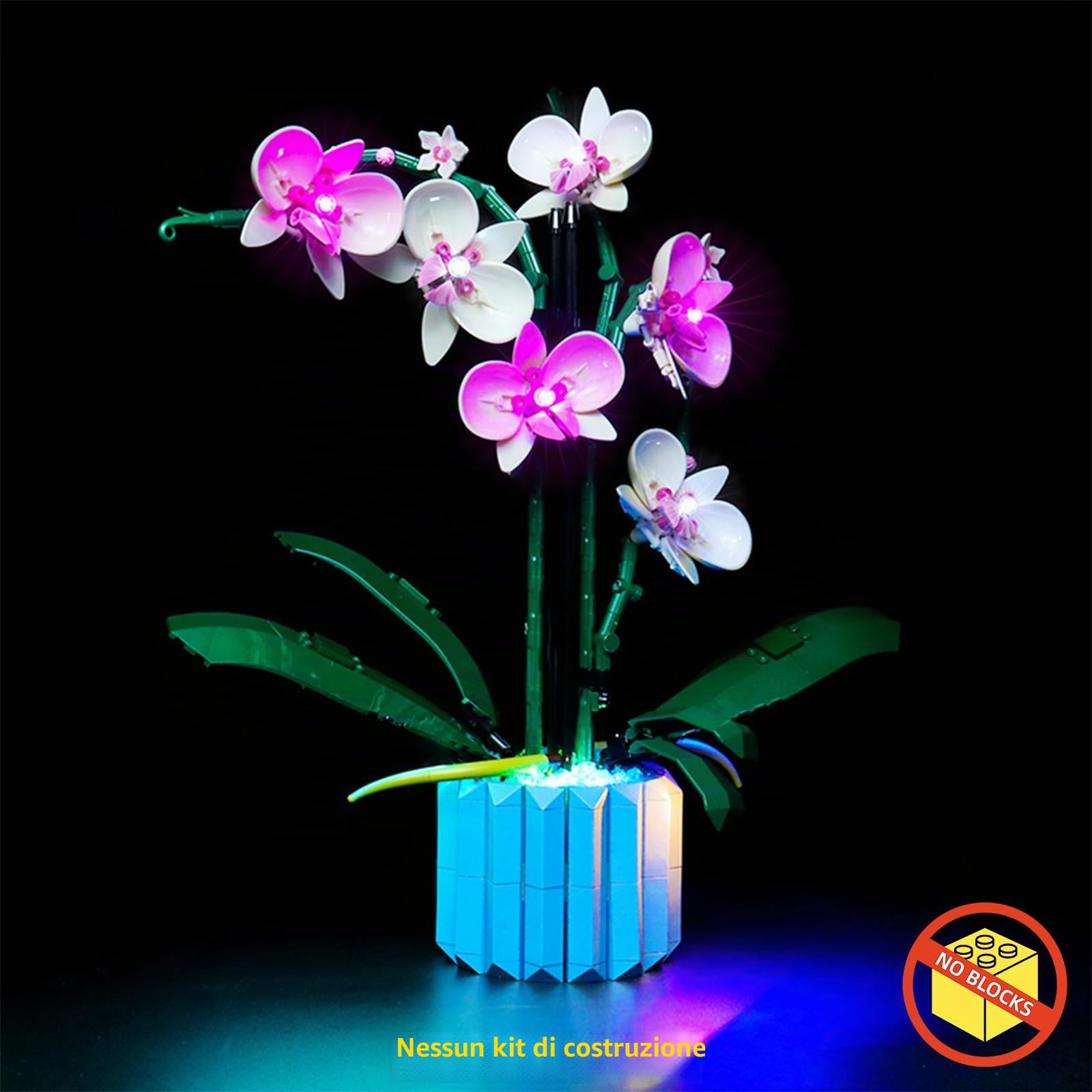 BrickBling Set di luci a LED per Lego 10311 Icons Orchidee (nessun modello Lego incluso, Fiore Adulto Botanical Collection Home Decor-versione classica