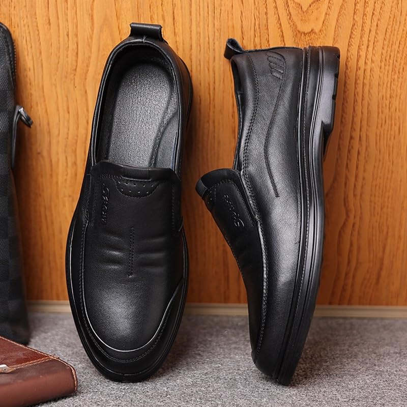 Mens Classic Formal Oxford Lace Up Wedding Pointed Toe Dress Shoes Fashion Round Toe Derby Business Shoes4