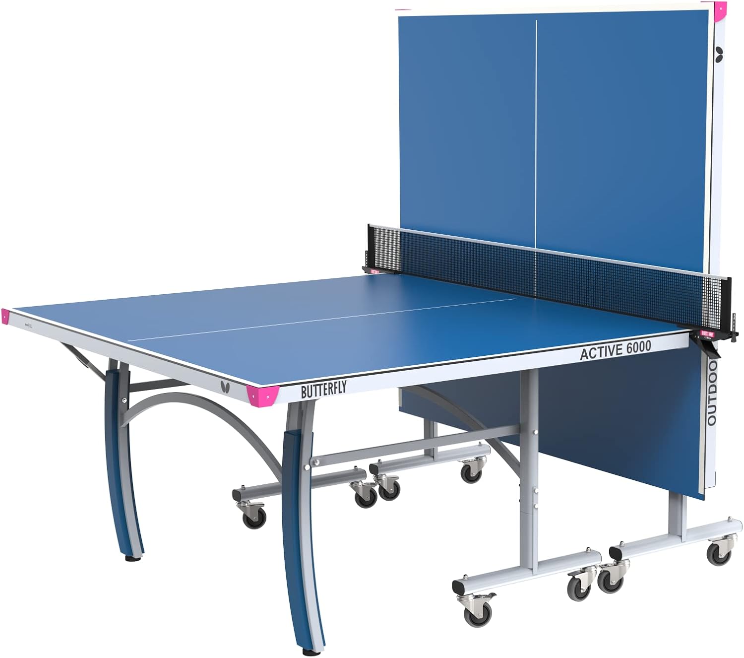 Butterfly Active 6000 Outdoor | Weatherproof Top - Withstands Any Environment | Leave Outdoors Year-Round | Quick Assembly | Regulation 6" Net Set Included | Warranty: Top = 10-Year & Frame = 3-Year