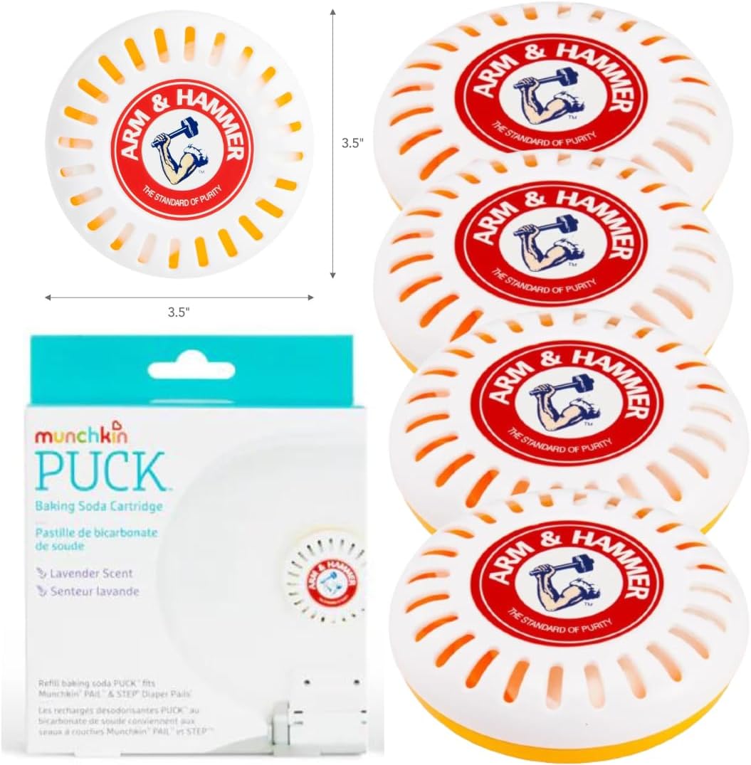 Munchkin Arm & Hammer Odor Eliminator Cartridges, 4 Pack
