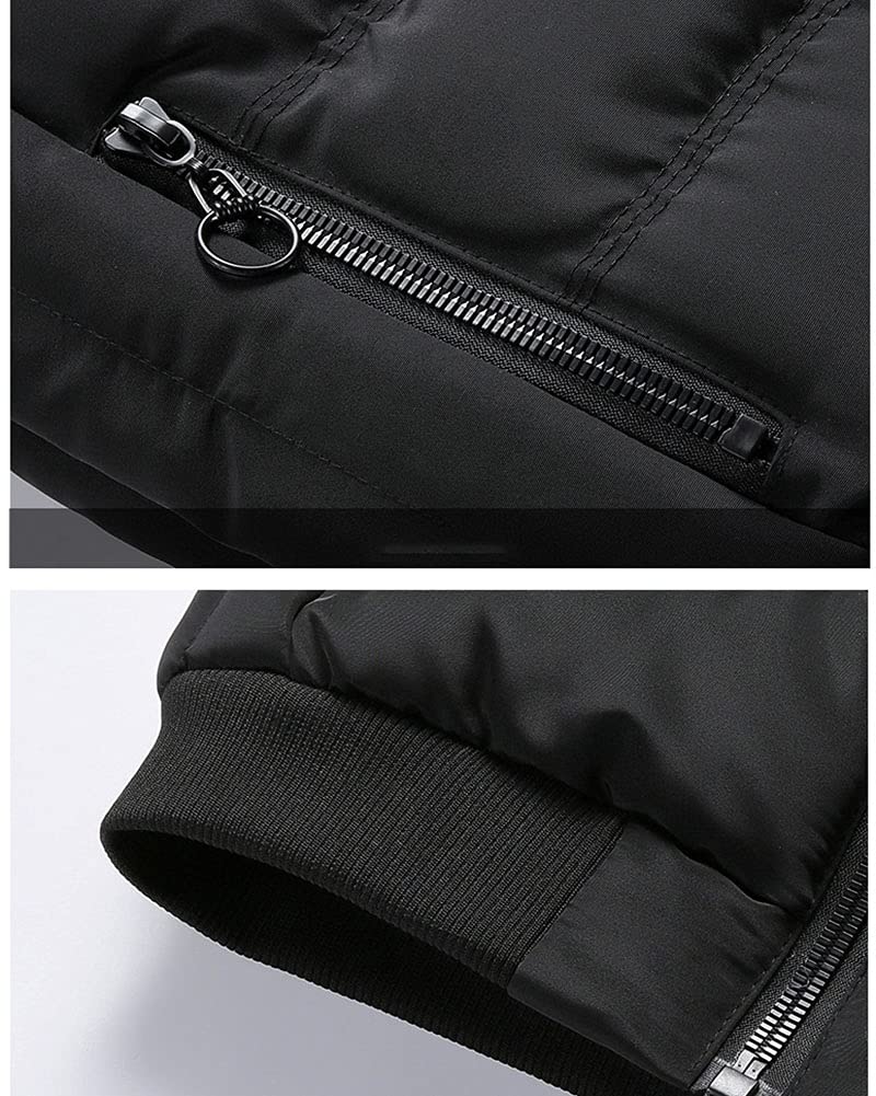 DAIHAN Hombres Otoño e Invierno Chaleco Acolchado Chaleco Sin Mangas Abrigos con Capucha Pluma Acolchado Chalecos Exteriores Gilet Cálido Chaqueta Abrigo de Plumas Parka