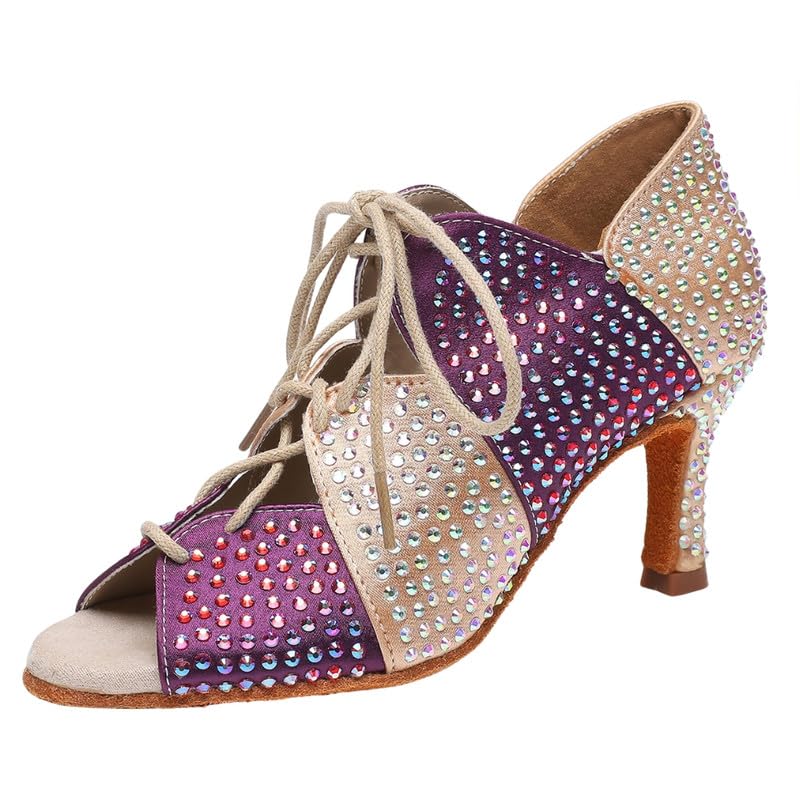 dance sandal for women soft sole diamond heel sandal