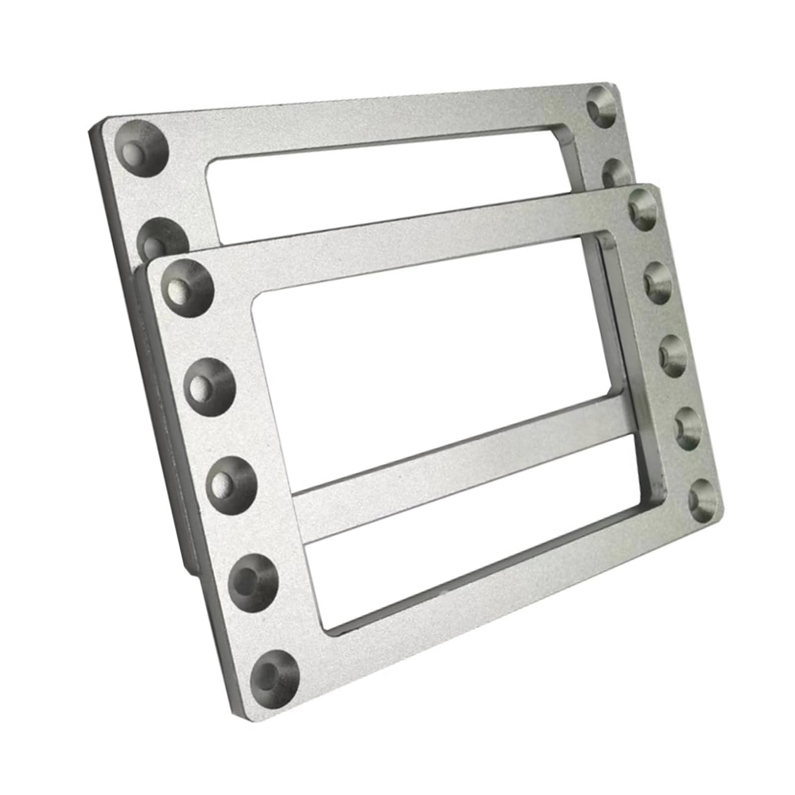 Foloda Silver Heat Ventilated Aluminum Drive Rack Supporting Multiple Layer Disk Hard Drive Installation For Interfaces Disk/Hard Metal Mounting Bracket