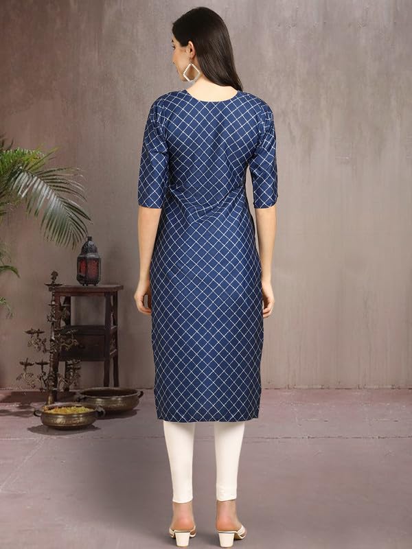 Pinkmint Elegant Printed Crepe Kurti's For Women's (Pack Of 5)