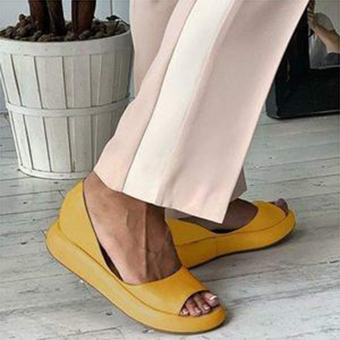 Sandali Da Donna In Pelle Ortopedici Aperti In Punta Di Grandi Dimensioni Premium Comodi Sandali Sportivi A Bocca Di Pesce Casual Estate All'Aperto Escursionismo Scarpe Da Passeggio Pantofole Piatte