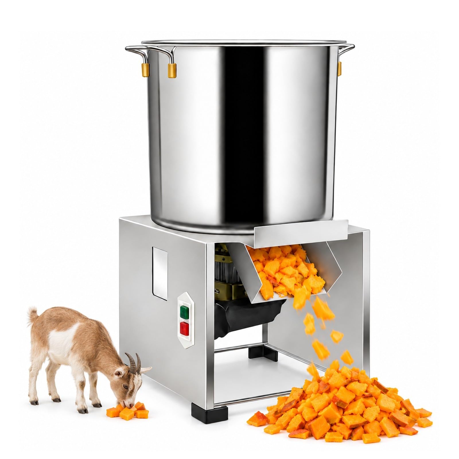 Geflügelfutter-Verarbeitungsgerät, Zerkleinerer Und Mühle, Hochleistungs-Edelstahl-Schneider Mit 4 Klingen, 3500 U/min Für Schnelles Schneiden, Für Gemüse, Getreide(1500W)
