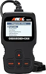 ANCEL Scanner OBD II clássico aprimorado leitor de código de falha de motor de carro leitor de código de falha CAN ferramenta de digitalização de diagnóstico - preto