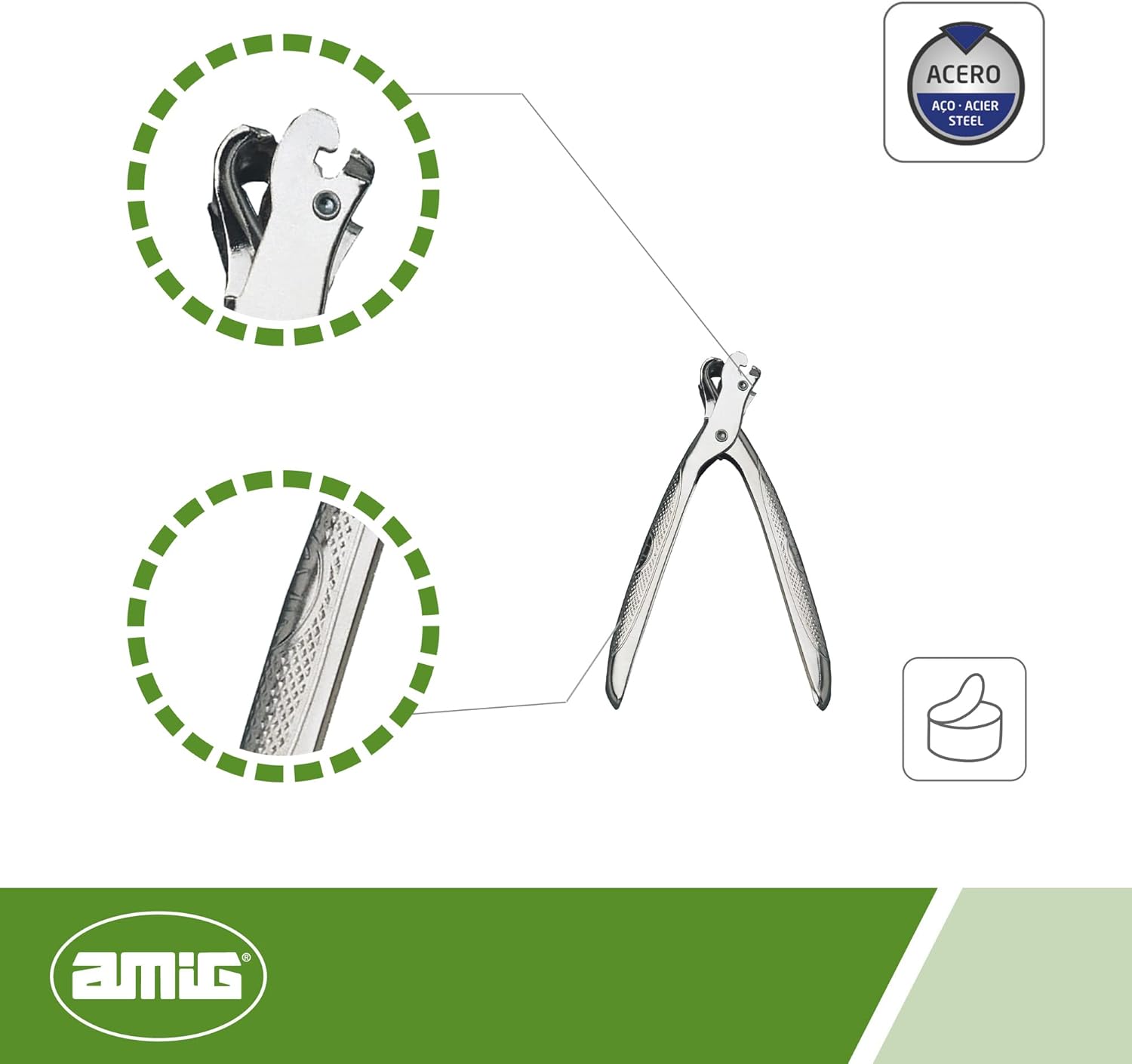 Amig - Plier Can Opener Mod.2 | Manual Opener for Canning Cans or Food Jars | Easy Handling Bottle Opener