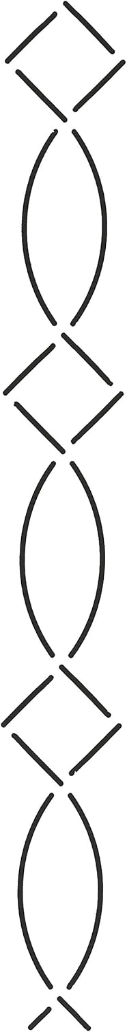 Quilting Creations Border Design Quilt Stencil, 1-1/4