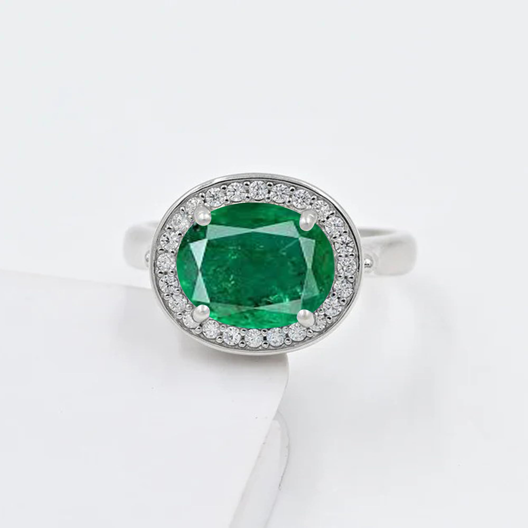Ring aus 925er Sterlingsilber, Geburtssteinring für Frauen