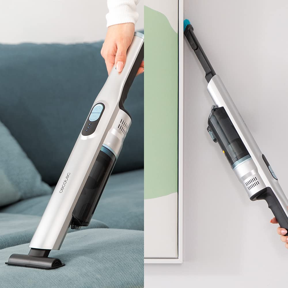 Cecotec Aspirapolvere Scopa Elettrica Senza Fili Ultraleggero Scoba 2100 Jalisco, Potenza di 210W E 20Kpa, Motore Brusless Digitale, Autonomia 40 Min, Tubo e Spazzola Jalisco Motorizzati, 2 Accessori