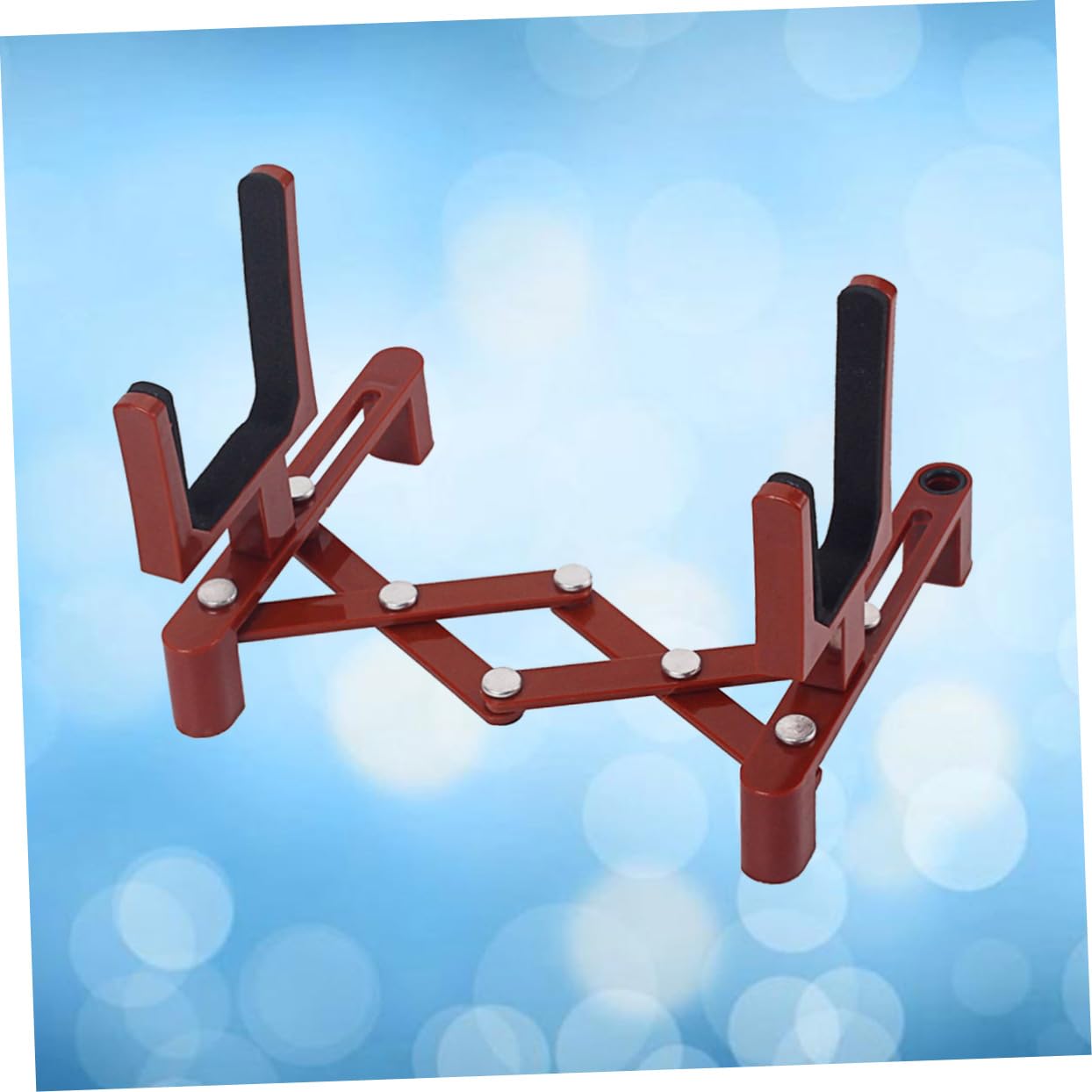 SUPVOX Professional Violin Stand Portable Foldable Music Holder Easy Installation Dark Floor Bracket