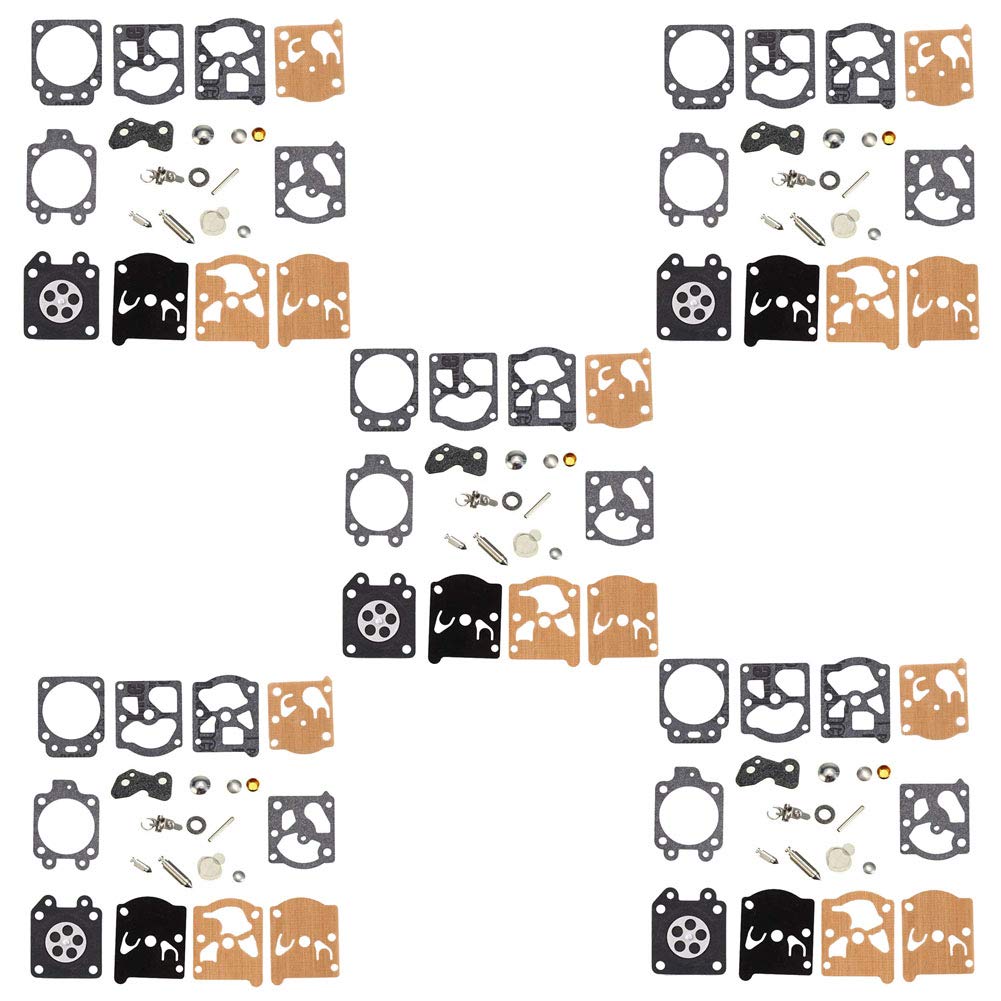 YOFMOO K20-WAT Carburetor Rebuild Repair Kit Compatible with ECHO Homelite Jonsered 244 RX 33 360 37 BR 370 39R H335 H336 H40 HR39 P400 P442 P5500 P600 P933 R39 R40 Rancher 40 Pack for 5