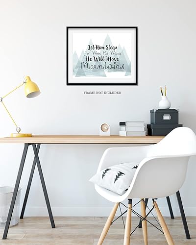 Miniatura 8 de Govivo Let Him Sleep For When He Wakes He Will Move Mountains - Decoración de dormitorio infantil para niños, decoración sobre la cuna, decoraciones