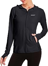 Women's UPF 50+ Sun Protection UV Jacket - Zip Up Hoodie Long Sleeve Hiking Fishing SPF Performance Shirt with Thumbhole