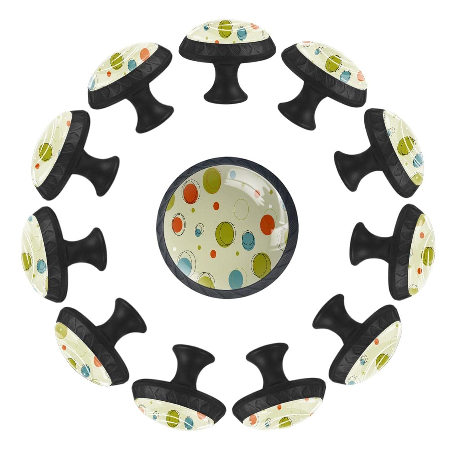 Boutons de tiroir ronds géométriques pour décorer la chambre d'enfant et la crèche