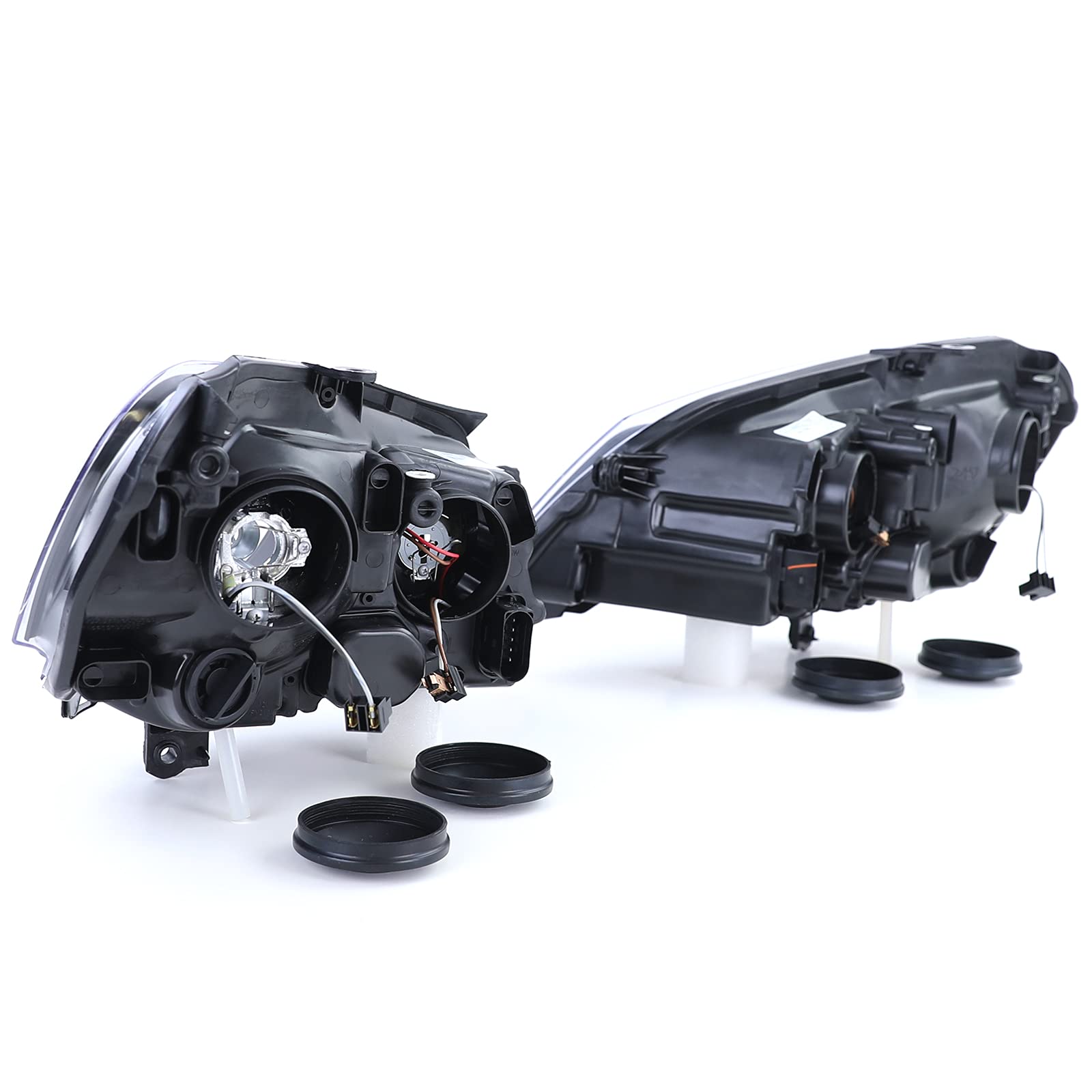Carparts-Online GTI Cup Scheinwerfer schwarz - Set für VW Polo 9N3 05-09