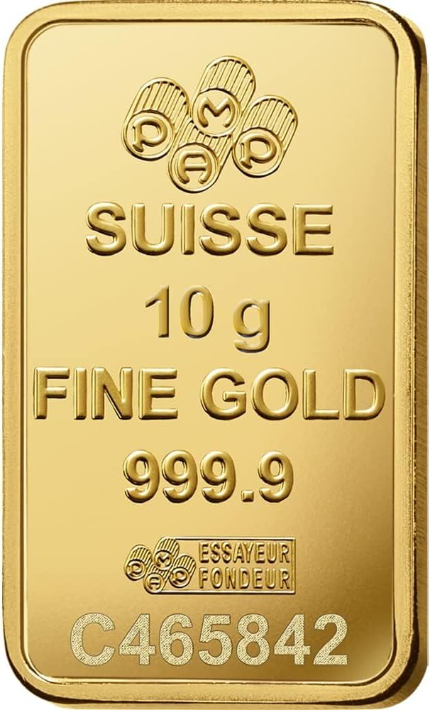 24k Gold Bar .9999 Pure with Assay Certificate from Veriscan AU (Gold, 10 Gram)
