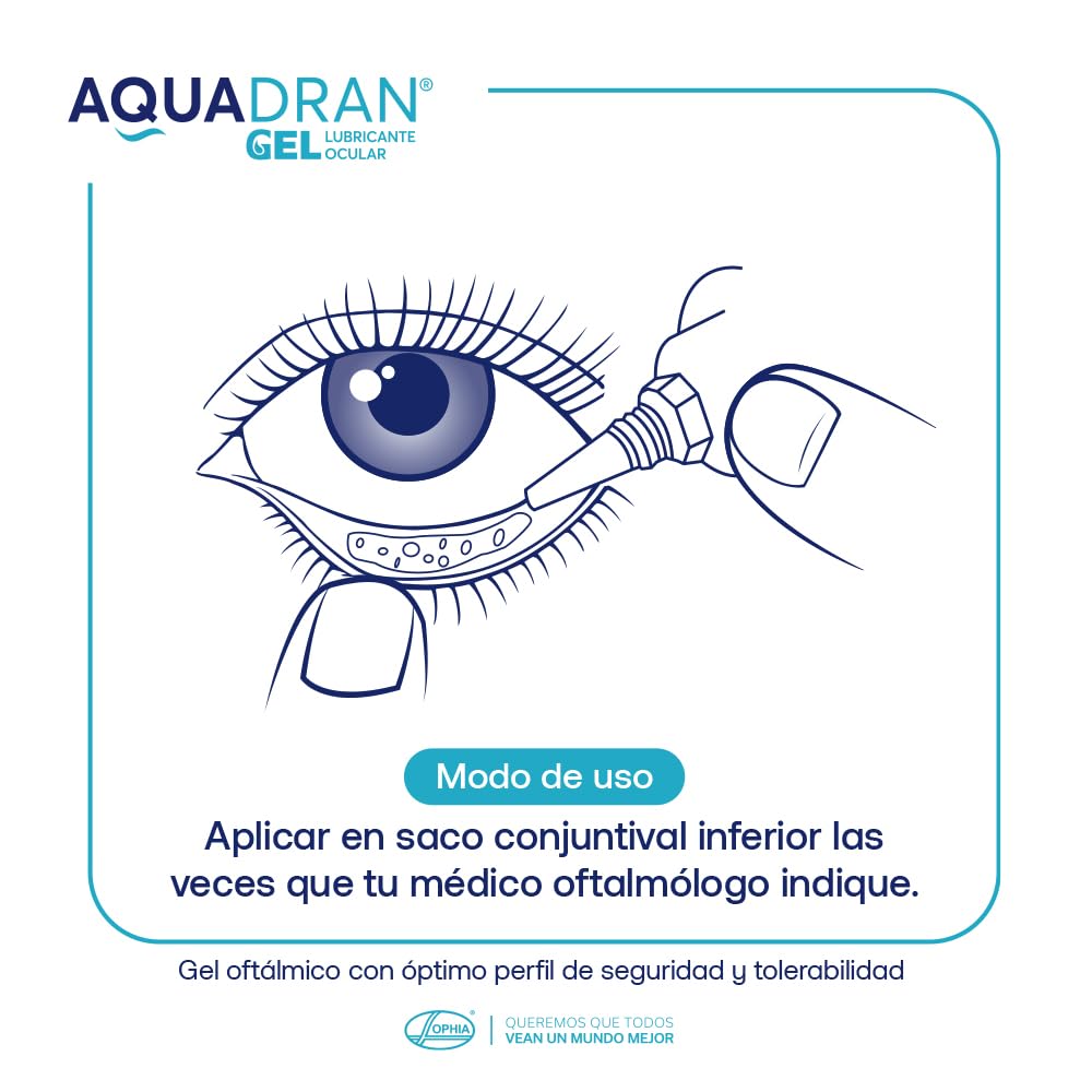 aquadran gel lubricante ocular Aquadran 5% Gel Lubricante Ocular Tubo con 10 g main image 0