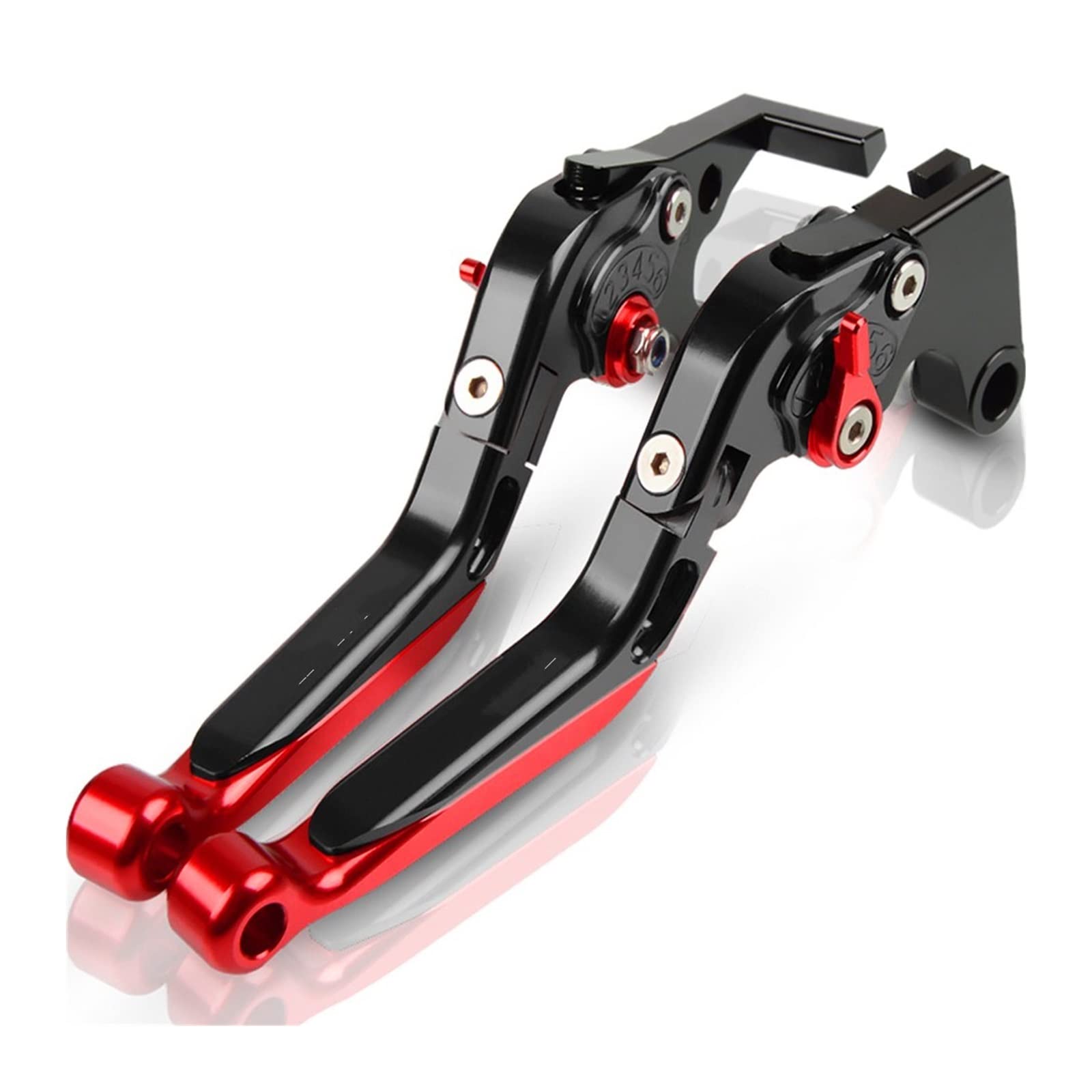 Moto Leviers d'embrayage De Frein pour Aprilia RS50 1999 2000 2001 2002 2003 2004 2005 Moto Pliant Extensible Réglable Embrayage Leviers De Frein Poignée en Caoutchouc (Couleur : 19)