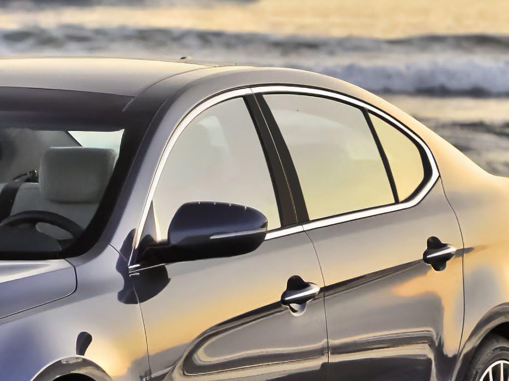 Kit estético de ventanas negro brillante para Kia Cadenza 2014-2016 urbano