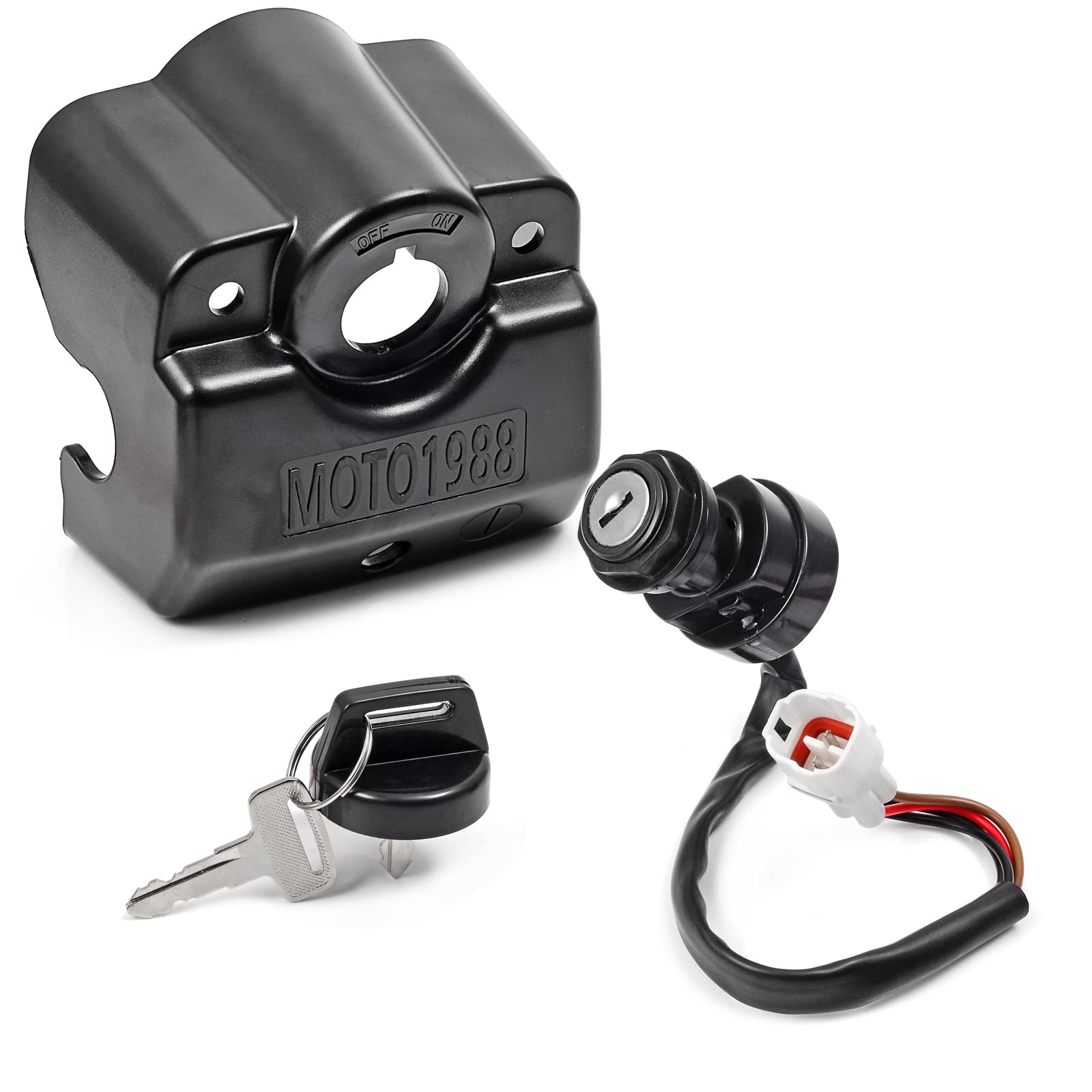 Amazon.com: MOTO1988 Ignition Key Switch & Switch Cover