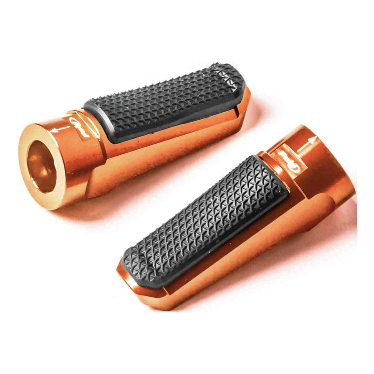 Puig 7318T Foot Pegs Set Sport Model, Orange